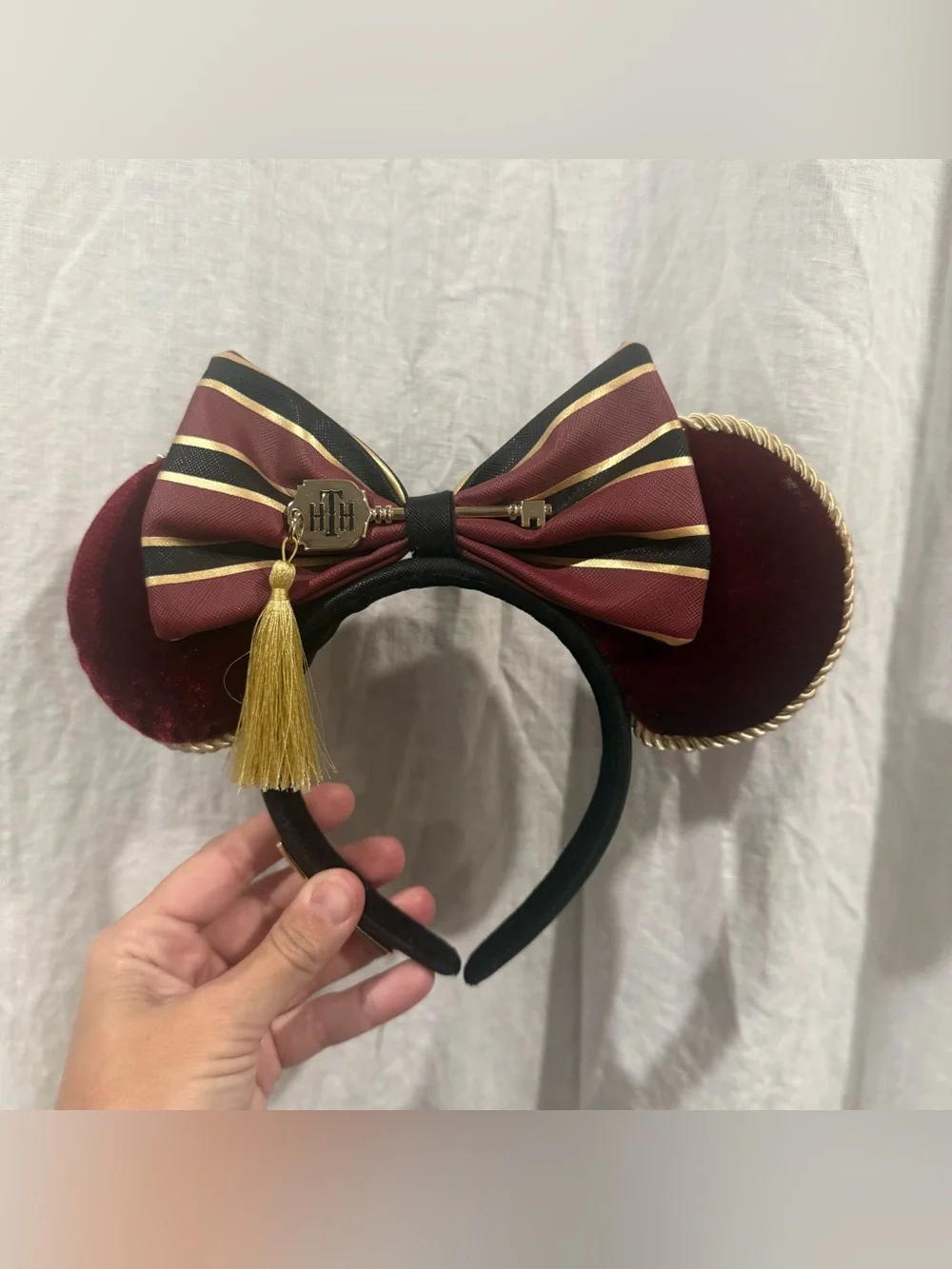 Disney Parks Loungefly Twilight Hollywood Tower of Terror Minnie Headband Ears